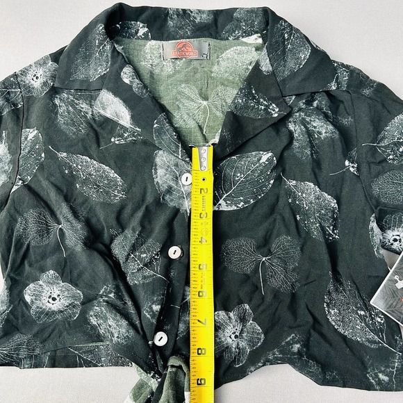 Jurassic World Juniors‎ XS Tie Button Up Crop Top NEW With Tags - Picture 10 of 11